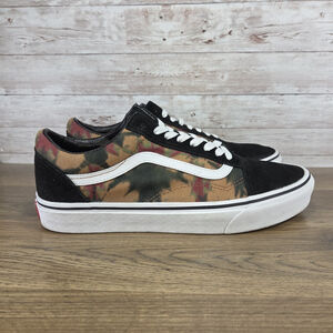 Vans Old Skool Woodland Wash Black Tie Dye Sneakers Mens 9.5 Womens Size 11